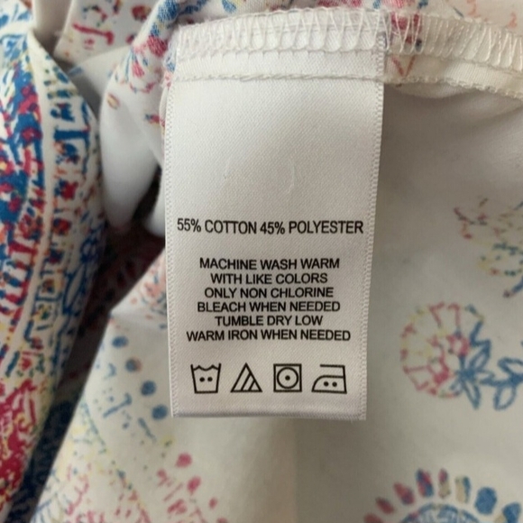 Foxcroft Multicolor Paisley Button Down Shirt - Picture 7 of 7